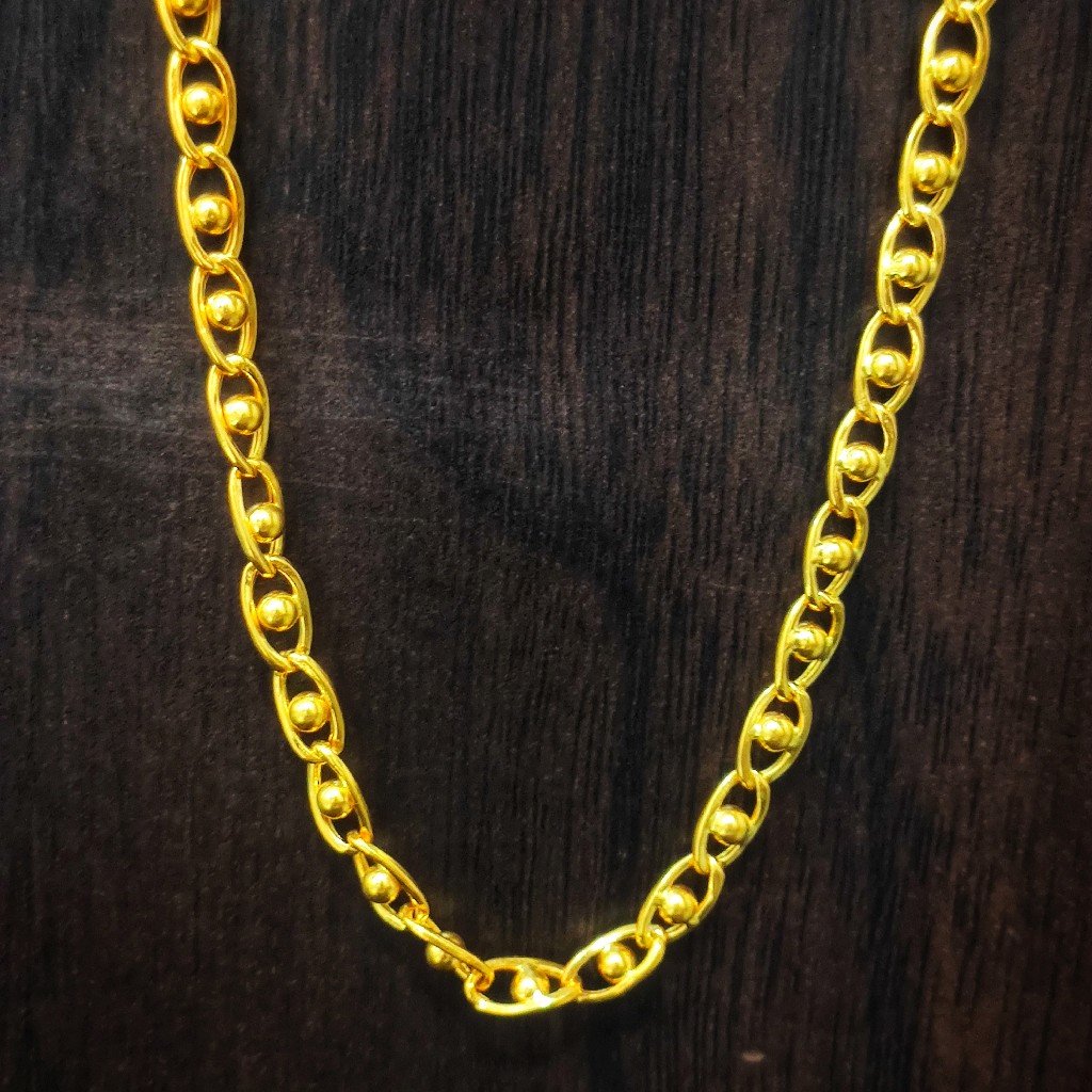 22 carat light weight gents chain