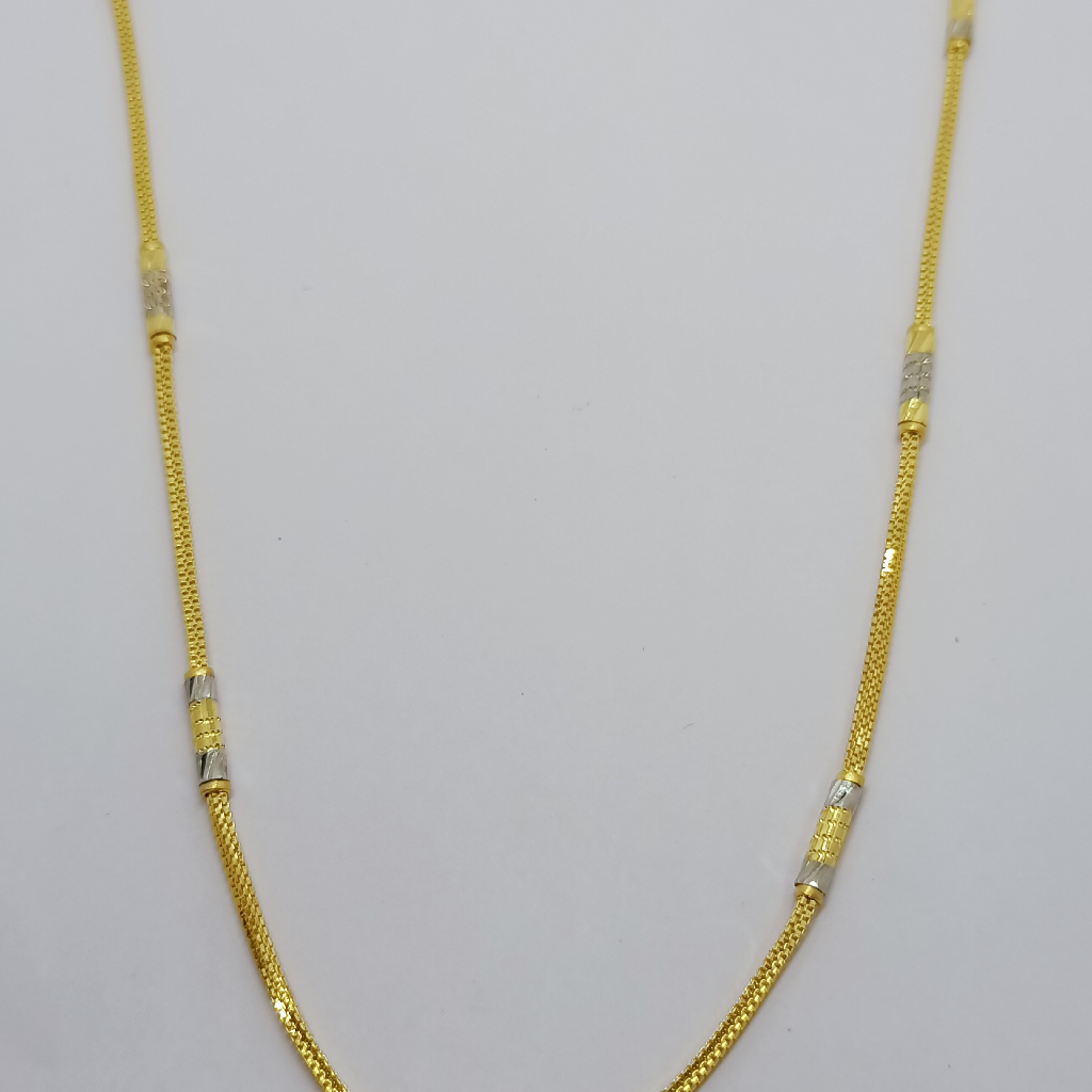 22k Plain fancy gold chain