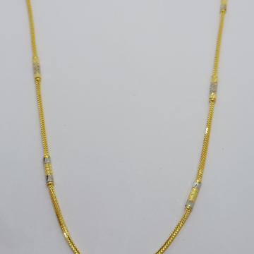 22k Plain fancy gold chain by Suvidhi Ornaments