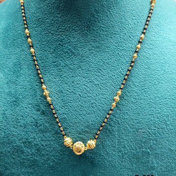 gold Plain fancy mangalsutra by Suvidhi Ornaments