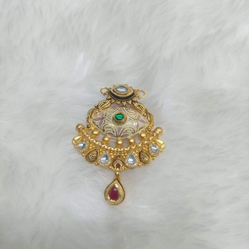 22crt gold antique mangalsutra pendants by Suvidhi Ornaments