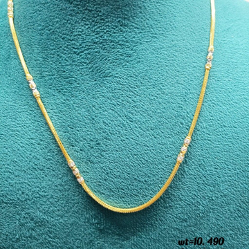 916 Gold Fancy Chain by Suvidhi Ornaments