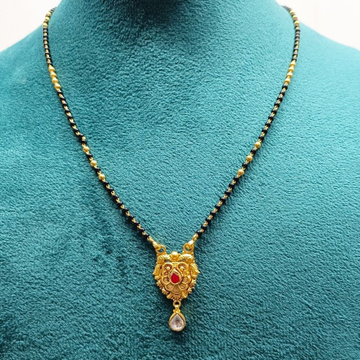 22k gold light weight mangalsutra by Suvidhi Ornaments