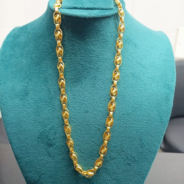 916 Gold Hollow Chain by Suvidhi Ornaments