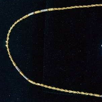 Handmade fancy gold chain by Suvidhi Ornaments