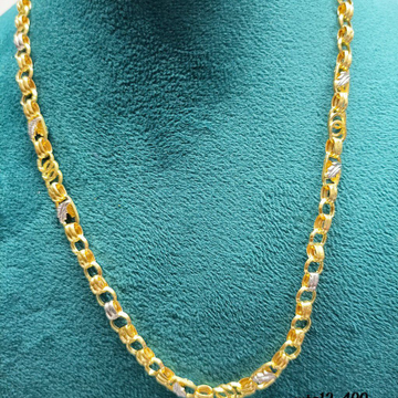 916 Gold Hollow Chain by Suvidhi Ornaments