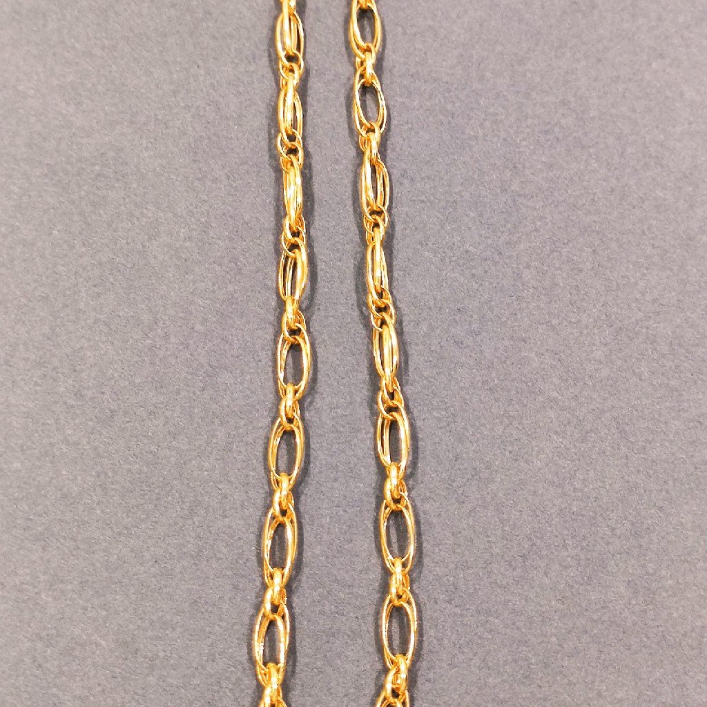 916 gold hollow chain