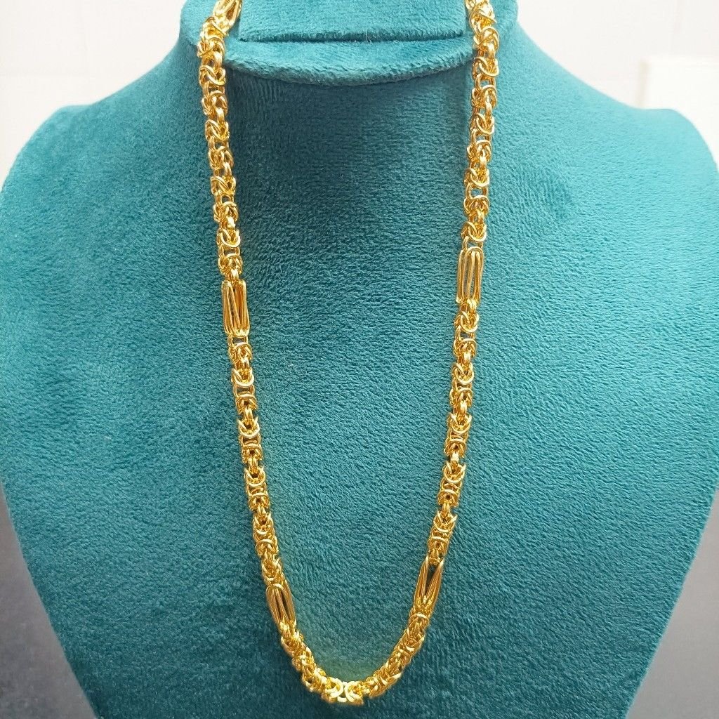 916 Gold Classic Hollow Chain