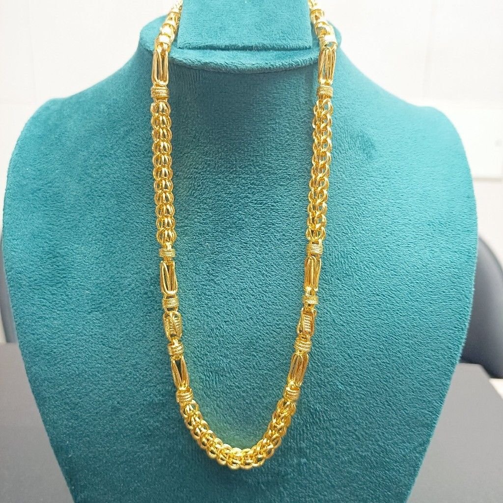 22crt Gold Stylish Hollow Chain