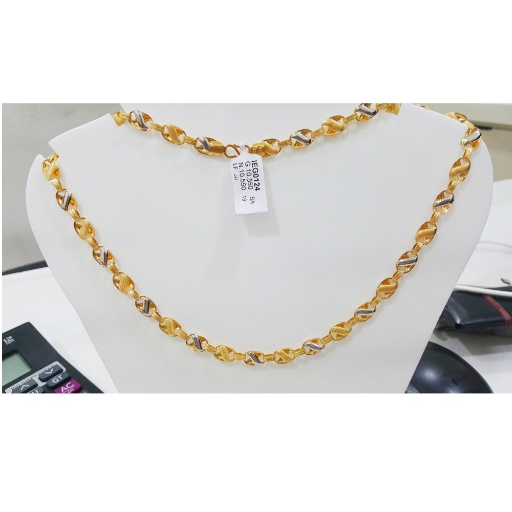 916 Gold Designer Indo Italian Chain
