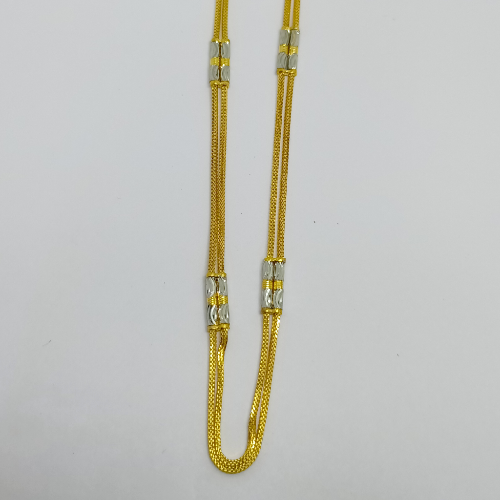 Buy quality 916 gold double pipe ladies chain in Ahmedabad