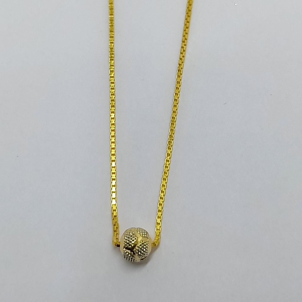 22crt Single Ball Gold Chain