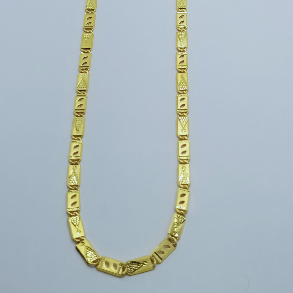 22k Yellow Gold Elegant hollow navabi chain