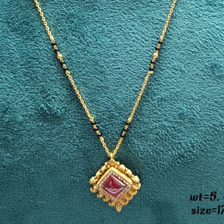 22crt Fancy Mangalsutra Gold