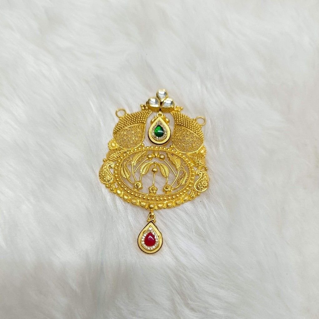916 gold antique mangalsutra pendants