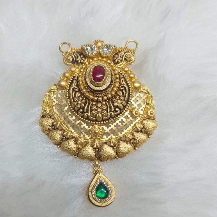 22crt gold antique mangalsutra pendants