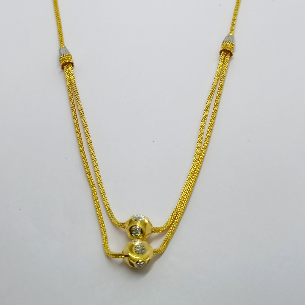 916 Gold Plain Mala