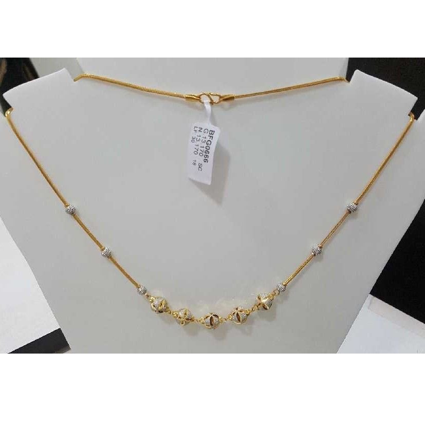 22KT Yellow Gold Bombay Fancy Chain