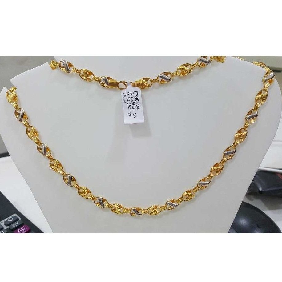 22KT Antique Designer Indo Italian Chain