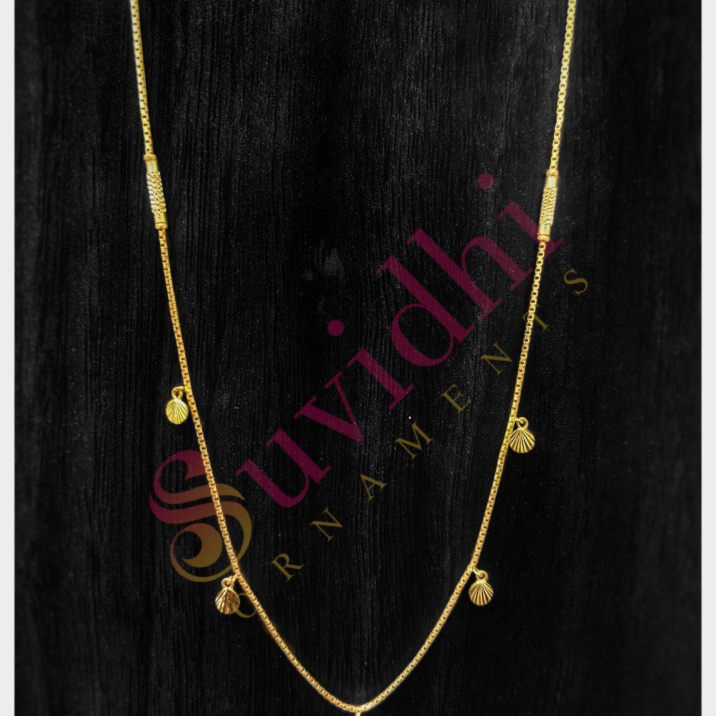 22 carat gold lightweight ladies chain 5gm