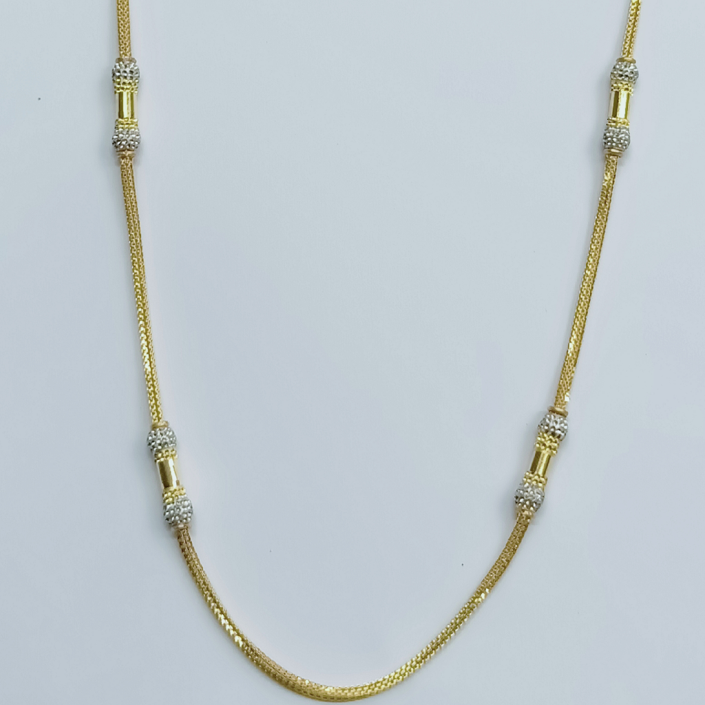 916 Gold Ladies Pipe Chain