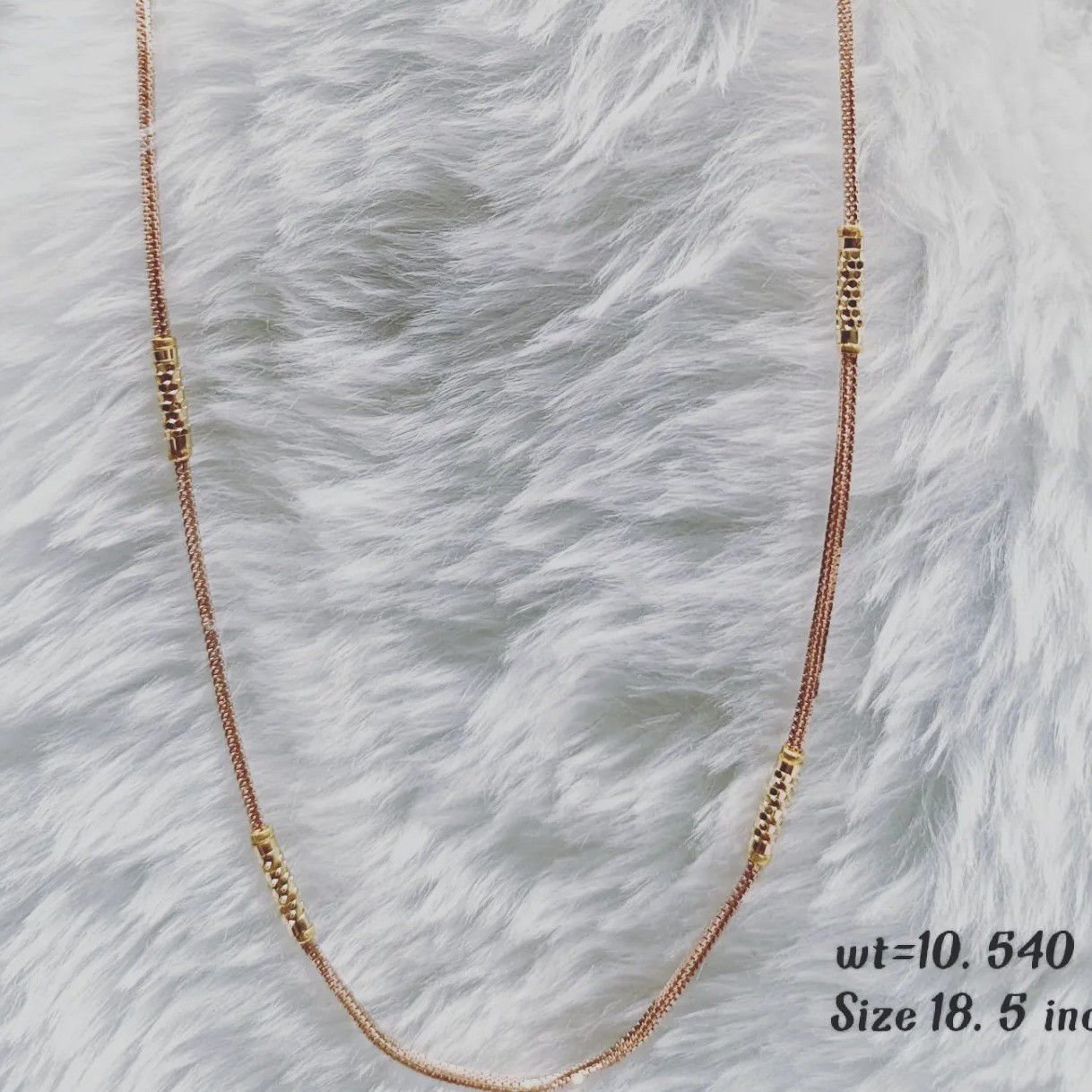22crt Rose Gold Fancy Chain