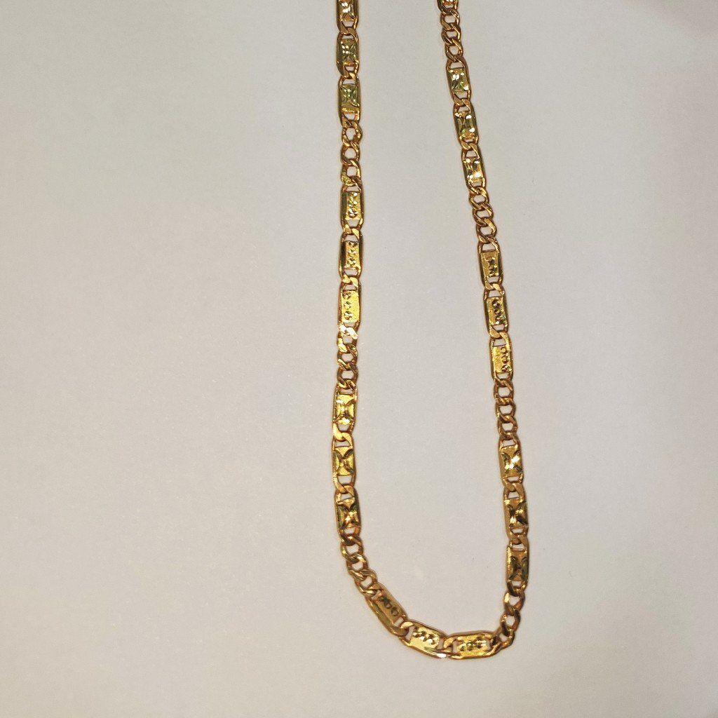 22k 916 gold hollow lightweight Nawabi chain