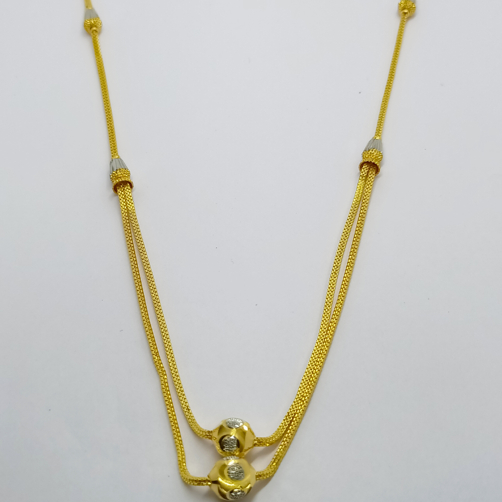 916 Gold Plain Mala