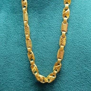 22crt Gold Hollow Chain